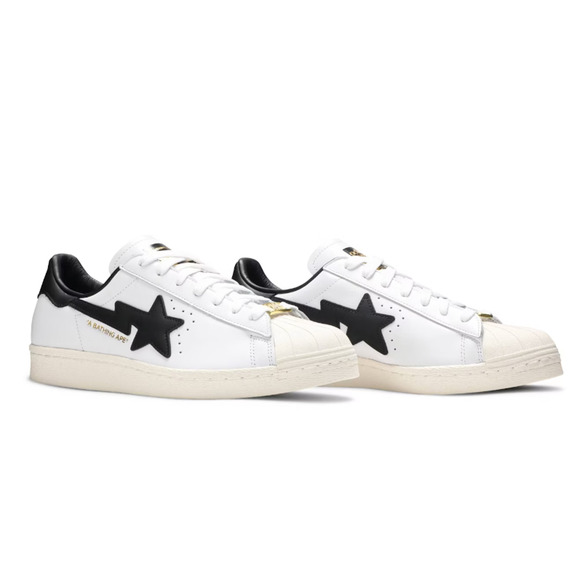 Adidas Superstar 80s Bape A Bathing Ape White/Black GZ8980 Men\'s Sneakers 11 main image 6